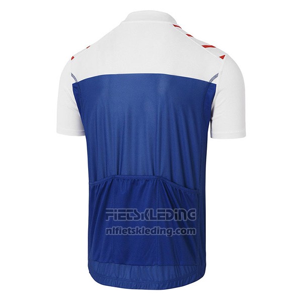 2017 Fietskleding Coq Sportif Tour de France Blauw en Wit Korte Mouwen en Koersbroek